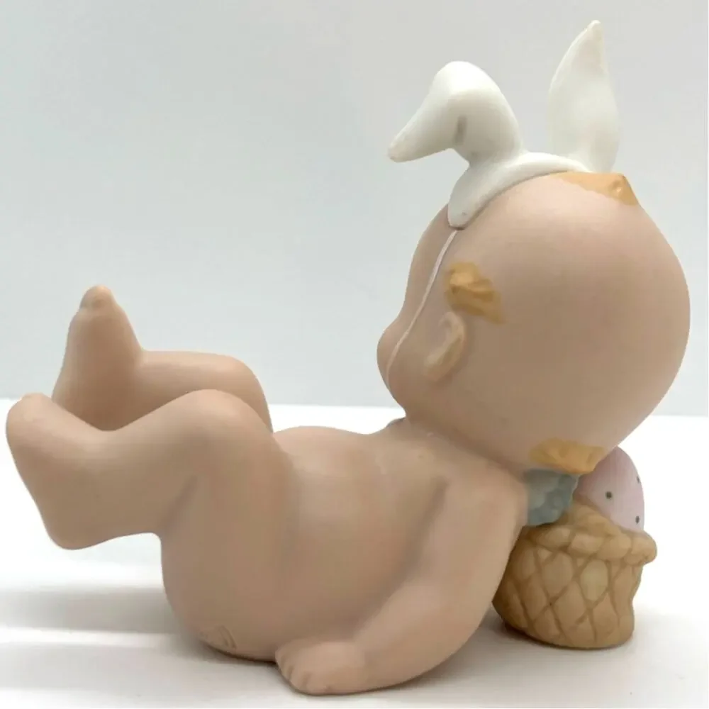VTG 1994 Jesco/Enesco Rose O'Neill Porcelain Kewpie Doll Figurine, Easter Bunny